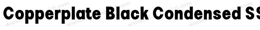 Copperplate Black Condensed SSi Black Condensed字体转换
